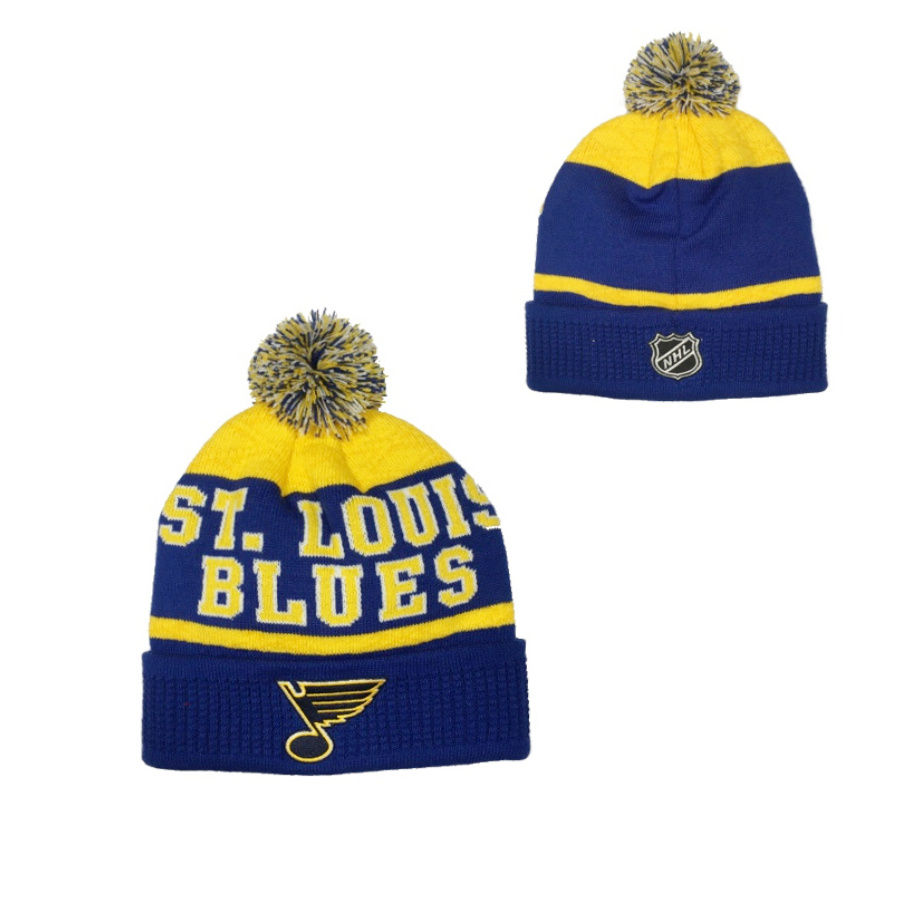 NHL Zimná Čiapka PUCK PATTERN CUFFED CALL St. Louis Blues Junior