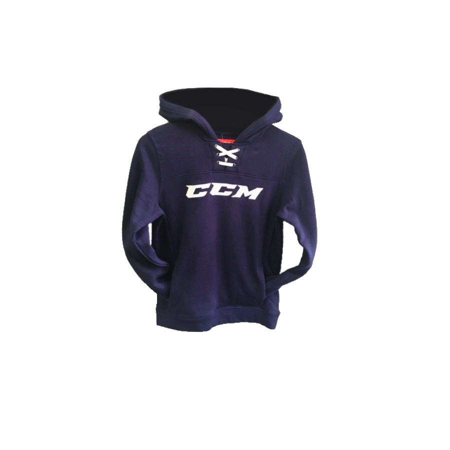 Mikina CCM LOGO HOODIE Navy Junior
