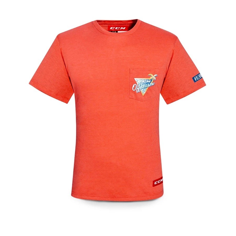 Tričko CCM Off-Season Pocket TEE Oranžová Senior