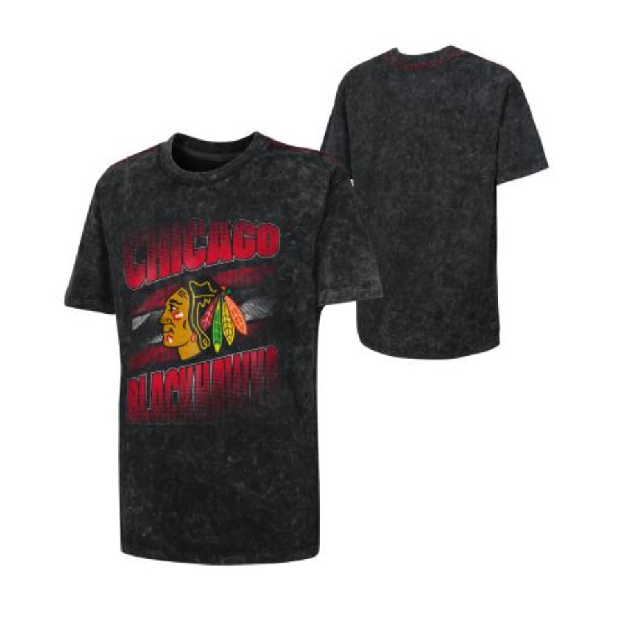 NHL Tričko FRESH MINDSET CREW NK MINERAL Chicago Blackhawks Junior