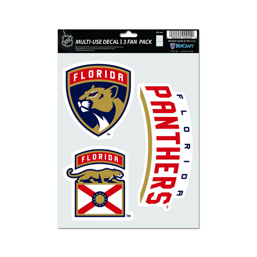 Set 3 samolepiek Wincraft Florida Panthers