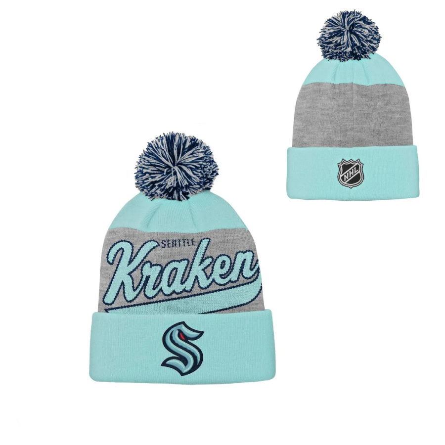 NHL Zimná Čiapka HEATHER TAILSWEEP KNIT Seattle Kraken Junior