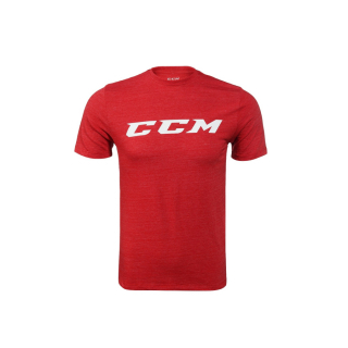 Tričko CCM Logo TEE Červené Youth